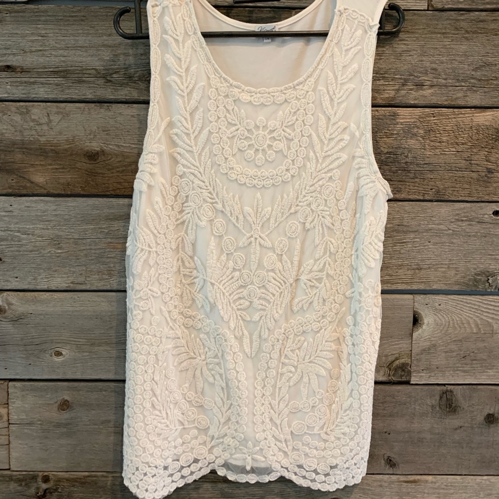 Lace front top